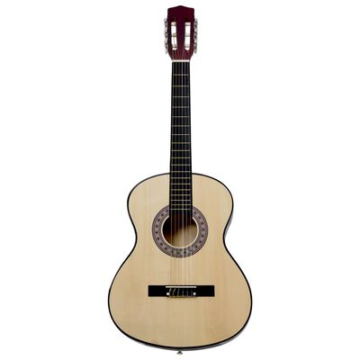 vidaXL Klassisk gitar sett for barn og nybegynnere 8 deler 3/4 36"