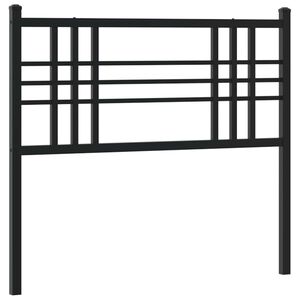 vidaXL Utskiftbar sengegavl i metall svart 100 cm