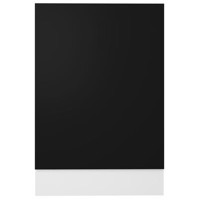 vidaXL Oppvaskmaskinspanel svart 45x3x67 cm sponplate