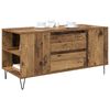 vidaXL Kaffebord med skuff Gamle tre 102 x 44,5 x 50 cm Konstruert tre