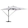 vidaXL Roma parasol Beige 286 x 285 x 270 cm Aluminium og polyester
