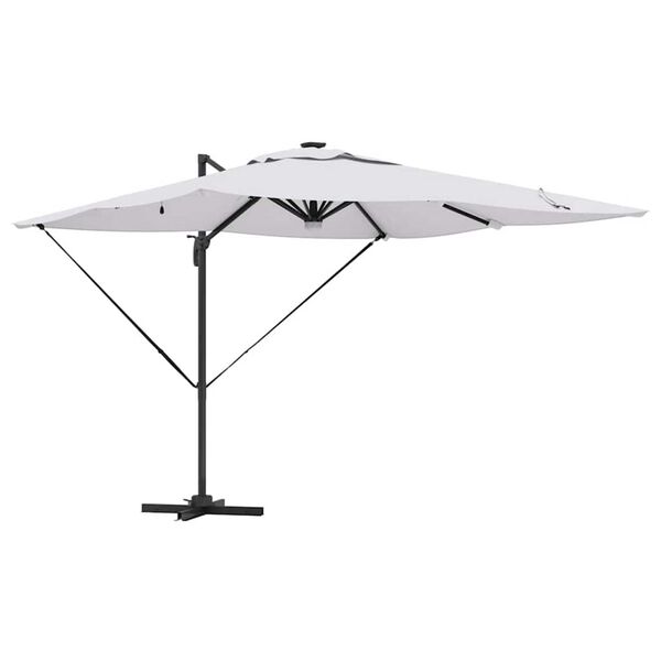 vidaXL Roma parasol Beige 286 x 285 x 270 cm Aluminium og polyester