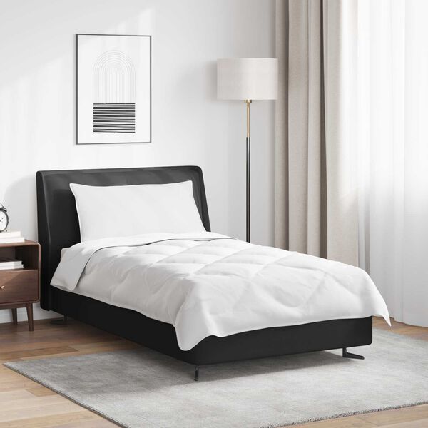 vidaXL Dyne med pute 2 pcs Hvit Mikrofiber