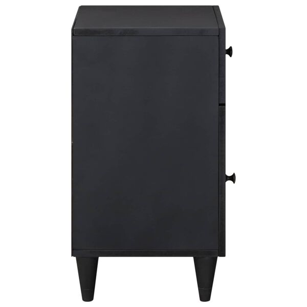 vidaXL Nattbord med skuff Flerfarget 50 x 33 x 60 cm Massiv mango tre