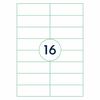 rillprint Selvklebende etiketter 105x37 mm 1000 ark hvit