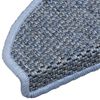 vidaXL Selvklebende trappematter sisal-utseende 15 stk 65x21x4 cm blå