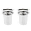 vidaXL Gastronormbeholdere 8 stk GN 1/6 200 mm rustfritt st&aring;l