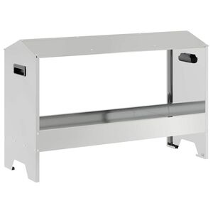 vidaXL Kylling F&ocirc;ringsrenne s&oslash;lv 81 x 32 x 53,5 cm Galvanisert St&aring;l