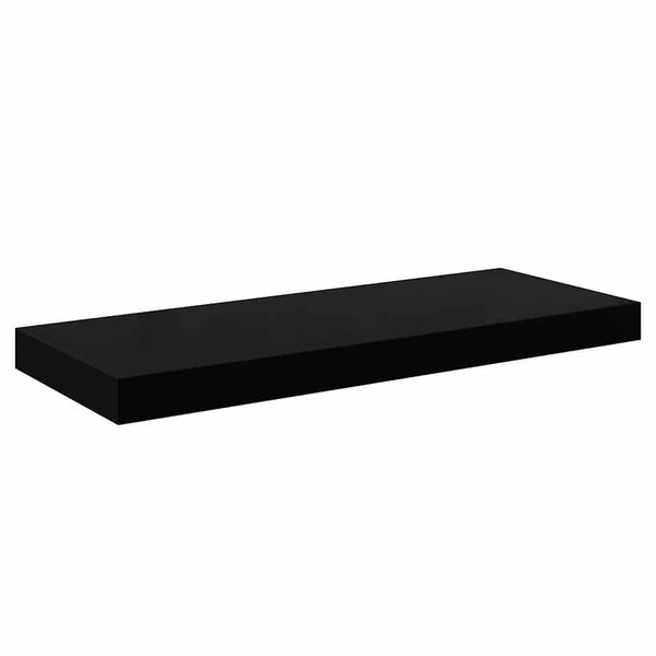vidaXL Flytende vegghylle h&oslash;yglans svart 60x23,5x3,8 cm MDF