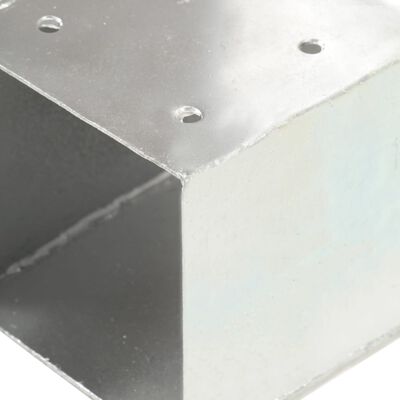 vidaXL Stolpesko T-form galvanisert metall 71x71 mm