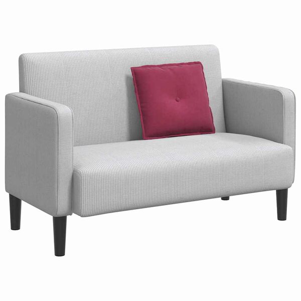 vidaXL Bakputen Vinr&oslash;d 50 x 45 cm Corduroy stoff