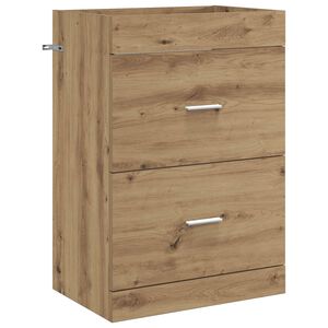 vidaXL Badskapinet under vask Artisan eik 56 x 37,5 x 81 cm