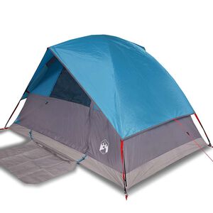 vidaXL Kuppeltelt for camping 4 personer bl&aring; vanntett