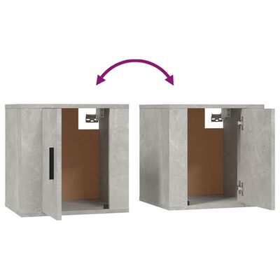 vidaXL TV-skapsett 6 deler betonggrå konstruert tre