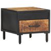 vidaXL Nattbord 40x40x35 cm grovt mangotre