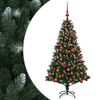 vidaXL Kunstig juletre med kuler 120 cm 150 LED-lys Varmhvit
