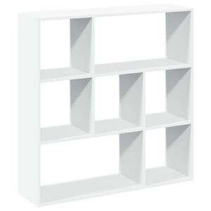 vidaXL Romdeler bokhylle hvit 102x29x103,5 cm konstruert tre