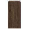 vidaXL Skjenk med LED-lys brun eik 80x35x75 cm