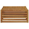 vidaXL Utebord Solid akasietre Naturlig 79 x 79 x 37 cm