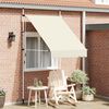 vidaXL Manuell uttrekkbar markise 150 cm kremhvit