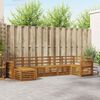 vidaXL Sofasett 7 pcs Naturlig Solid akasietre