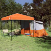 vidaXL Camping Telt Sett med tak 2 pcs Oransje Taffeta og Stoff