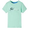 T-skjorte for barn med korte ermer lysegr&oslash;nn 116