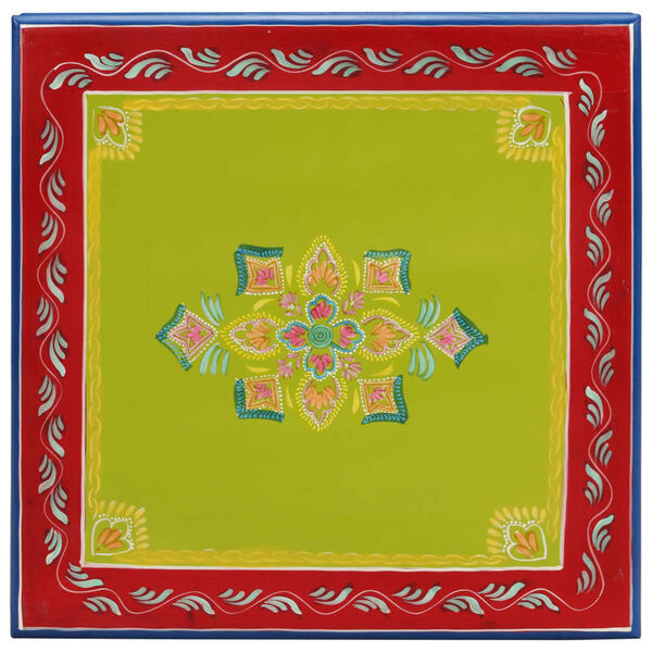 vidaXL Salongbord grønn håndmalt heltre mango