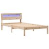 vidaXL Sengestamme med hodegjerde Brun 100 x 200 cm Massiv furu