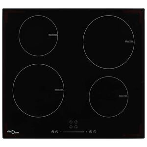 vidaXL Induksjonskomfyr med 4 plater ber&oslash;ringskontroll glass 7000 W