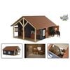 Kids Globe Stall med 2 bokser og 1 verksted 1:24 610167