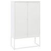 vidaXL Highboard hvit 80x35x135 cm stål