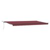 vidaXL Uttrekkbar markise Burgunder 600 &times; 300 cm Polyester