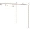 vidaXL Hagepergola antikk brun 3x3x2,5 m jern