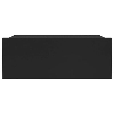 vidaXL Flytende nattbord 2 stk svart 40x30x15 cm sponplate