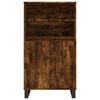 vidaXL Highboard røkt eik 60x36x110 cm konstruert tre