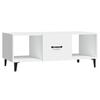 vidaXL Salongbord hvit 102x50x40 cm konstruert tre
