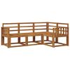 vidaXL Utend&oslash;rs sofa-sett 4 pcs Naturlig Solid akasietre