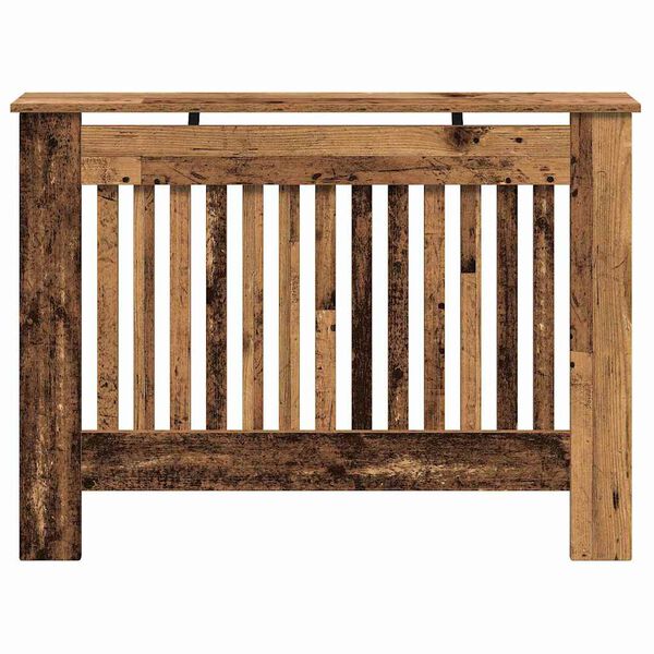 vidaXL Radiator Deksel Gamle tre 112 x 19 x 81,5 cm Konstruert tre
