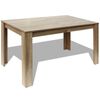 vidaXL Spisebord 140x80x75 cm eik