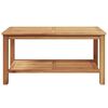 vidaXL Kaffebord Brun 90 x 50 x 45 cm Heltre teak