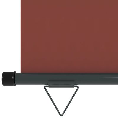 vidaXL Sidemarkise for balkong 122x250 cm brun