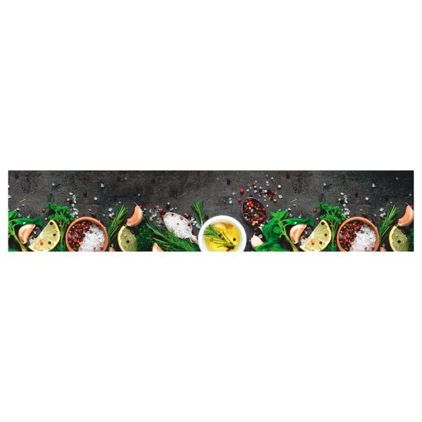 vidaXL Kjøkkenteppe vaskbar krydder 60x300 cm fløyel