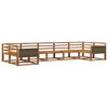 vidaXL Utend&oslash;rs sofa-sett 7 pcs Naturlig Solid akasietre