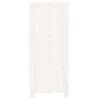 vidaXL Skjenk hvit 70x35x80 cm heltre furu