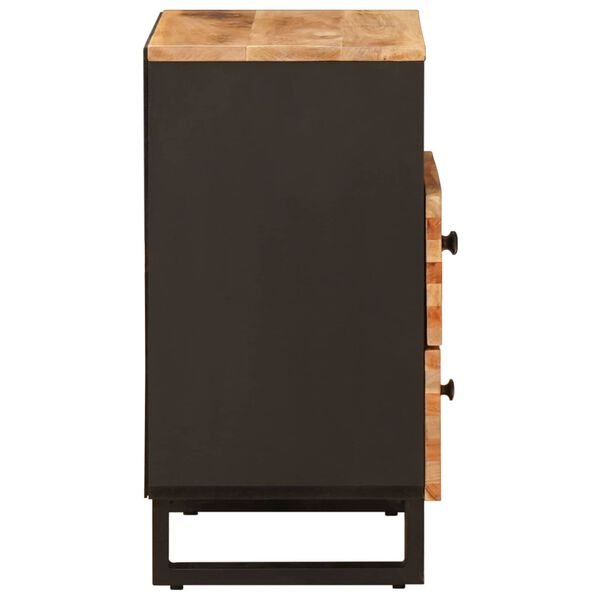 vidaXL Sengekabinett med skuff Brun 50 x 33 x 62 cm Massiv mango tre