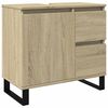 vidaXL Baderomsskap sonoma eik 65x33x60 cm konstruert tre