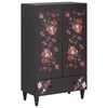 vidaXL Oppbevaringsskap Flerfarget 60 x 33,5 x 100 cm Massiv mango tre