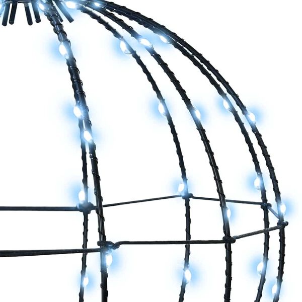 vidaXL Kule med 192 LED 2 pcs Kaldhvit 30 cm Metall