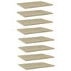 vidaXL Hylleplater 8 stk sonoma eik 40x30x1,5 cm sponplate